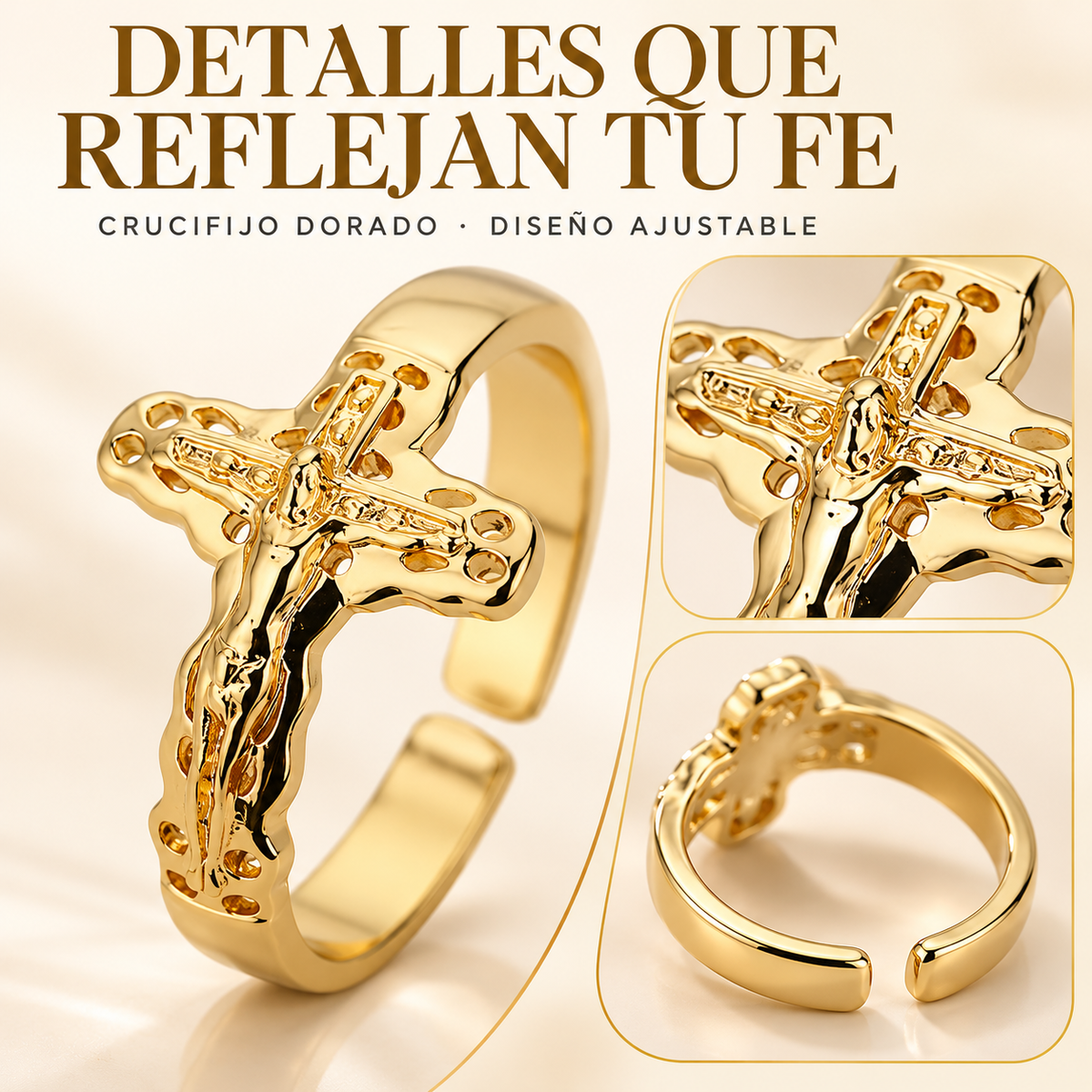 ✝️ Anillo Cristo Protector™ | Lleva la Fe y el Amor de Jesús Siempre Contigo – PROMOCIÓN 2X1