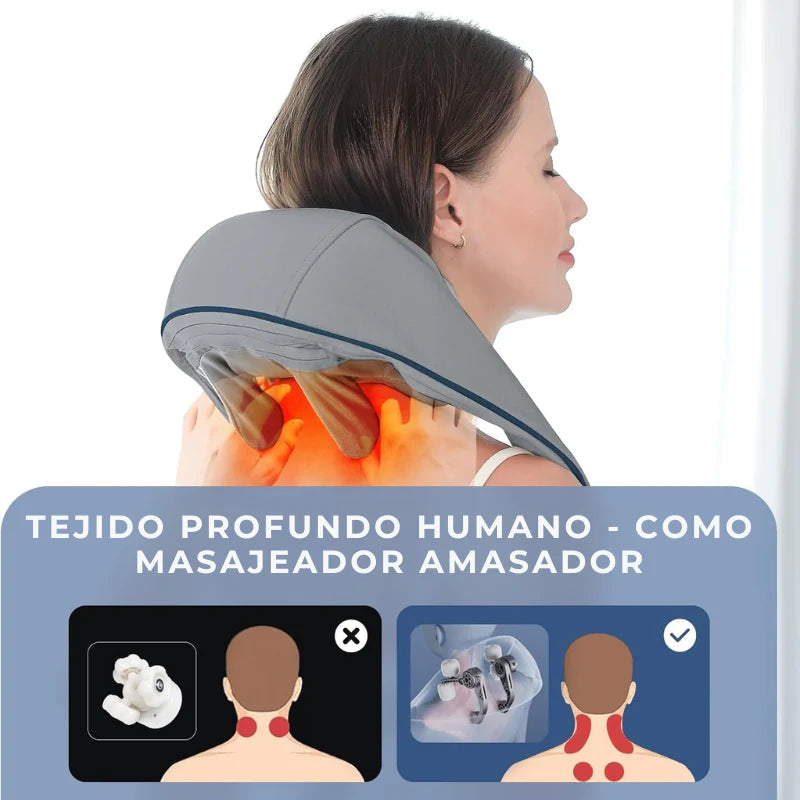 💆♀️ Masajeador Cervical Eléctrico con Calor – Alivia el Estrés y el Dolor Muscular