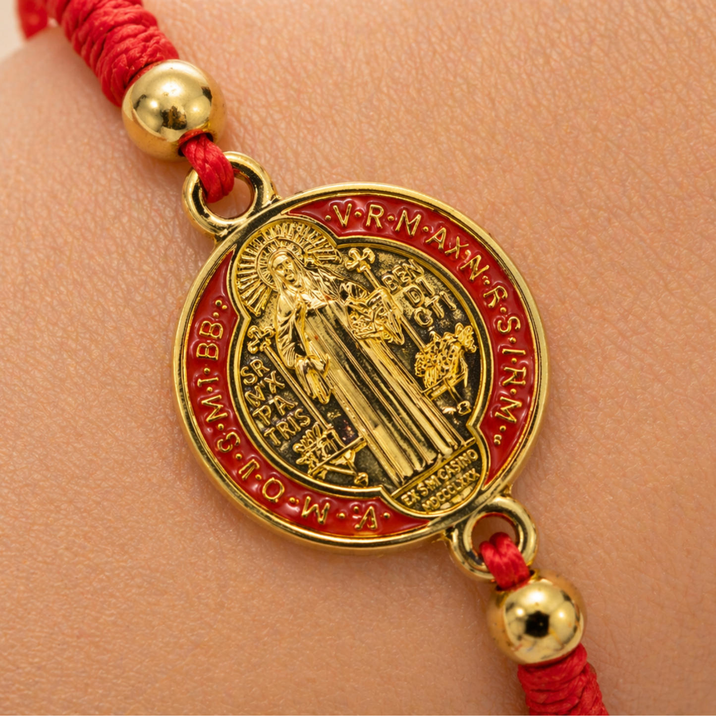 Pulsera roja de protección San Benito OFERTA 2X1 - Amuleto de protección espiritual