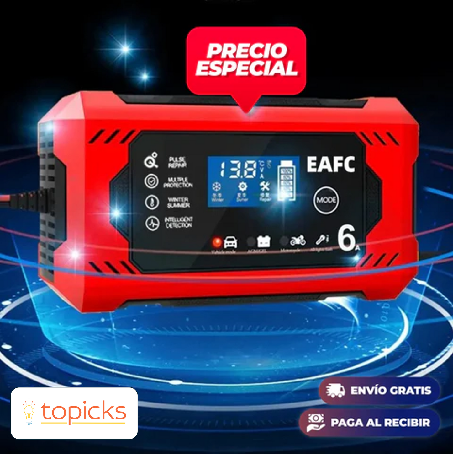 Partidor/Arrancador de batería portátil