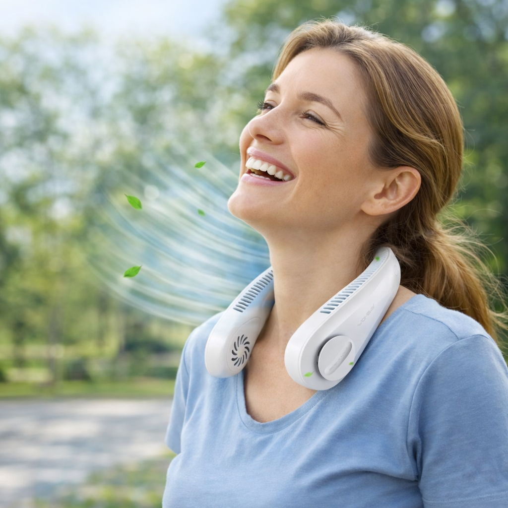 Ventilador de Cuello Recargable – Refresca tus días de verano