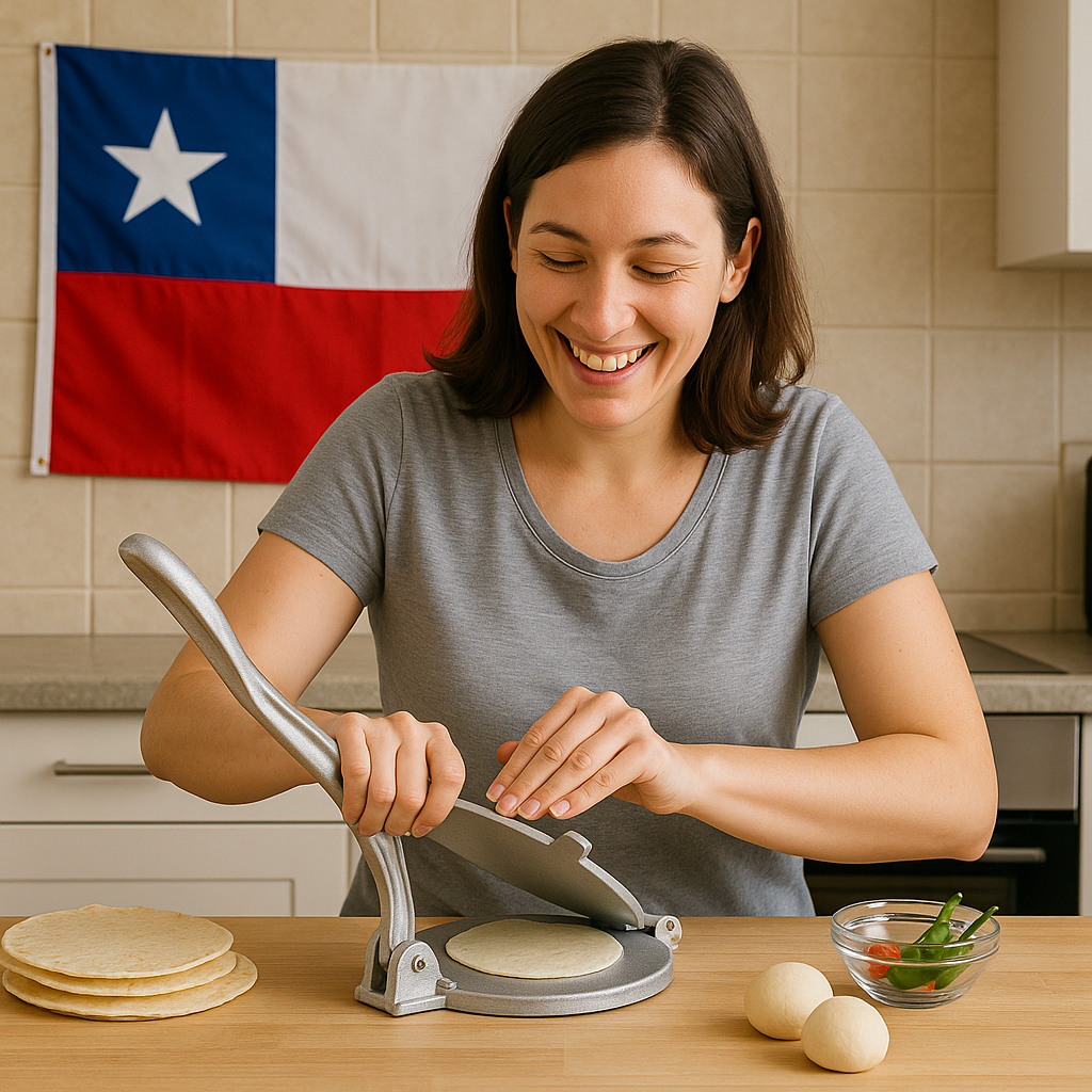 🥟 Prensa Manual para Tortillas y Sopaipillas – Masas Perfectas en Segundos