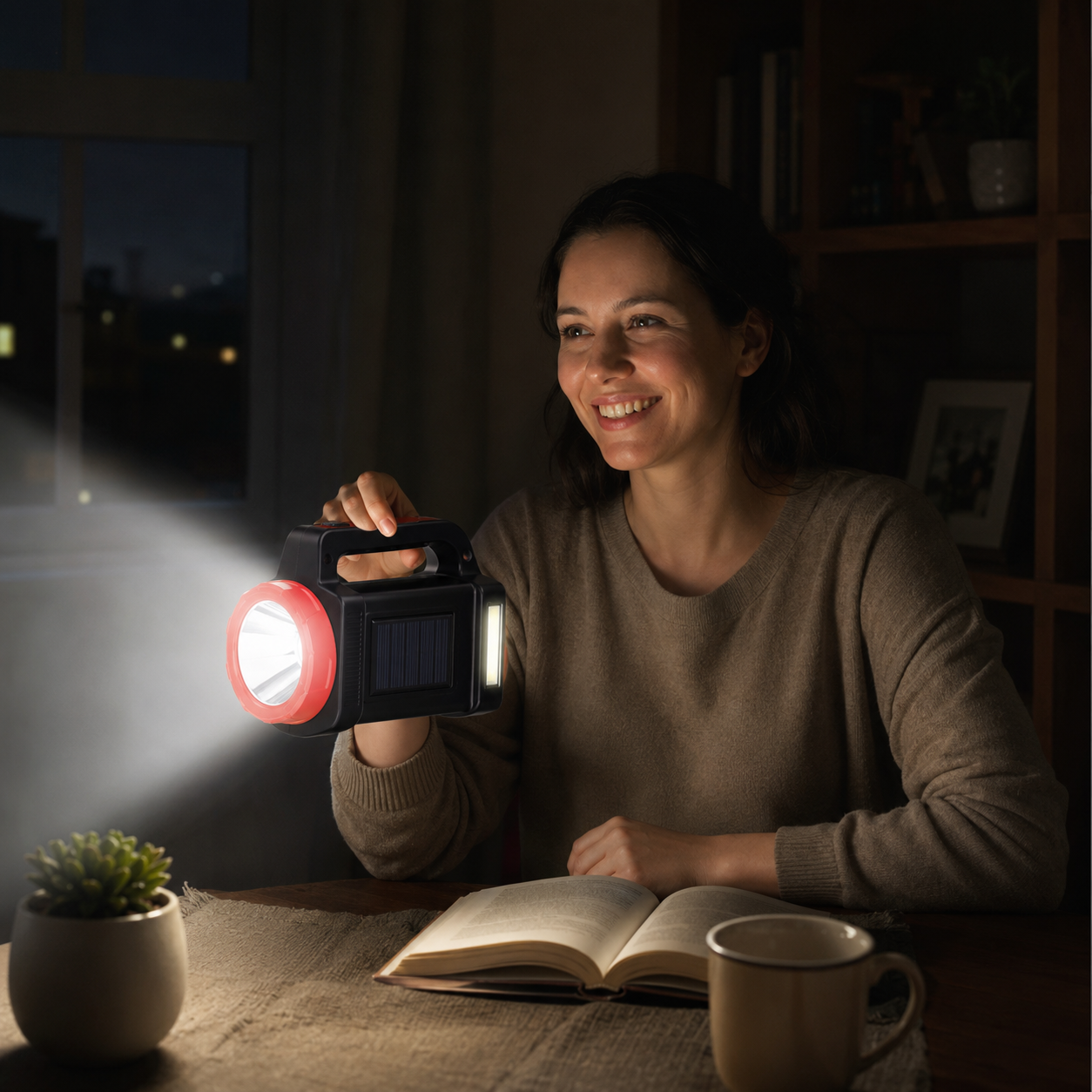 PowerLight Dual™ 2x1 | Lámpara Solar de Emergencia Recargable
