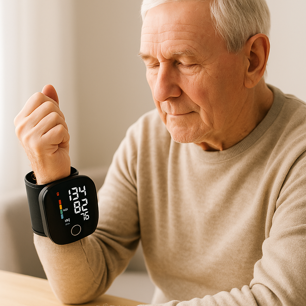 ⌚ Tensiómetro Digital de Muñeca con Voz – Precisión y Comodidad