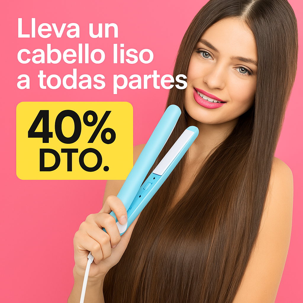 💇♀️ Mini Plancha para el Pelo – Alisa y estiliza en cualquier lugar