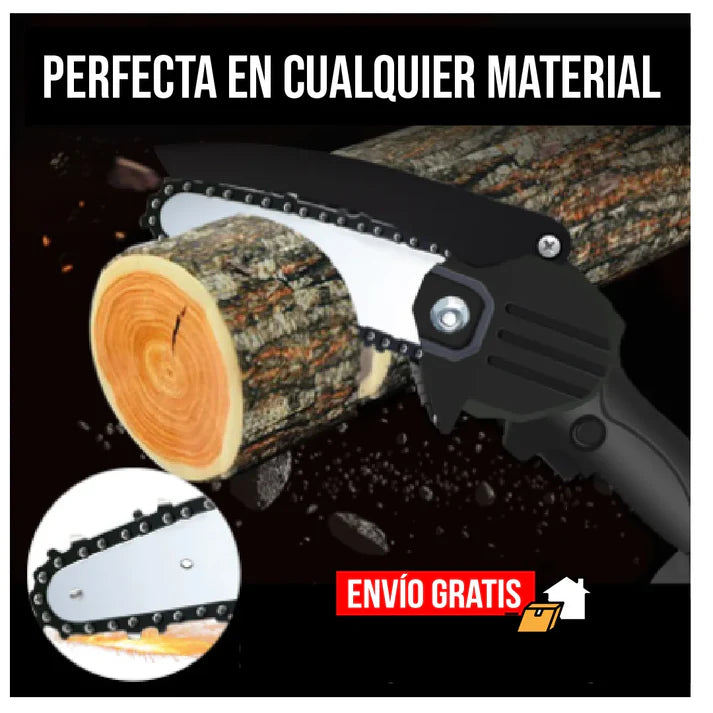 Mini Motosierra Eléctrica Portátil - Con 2 baterías de 48V