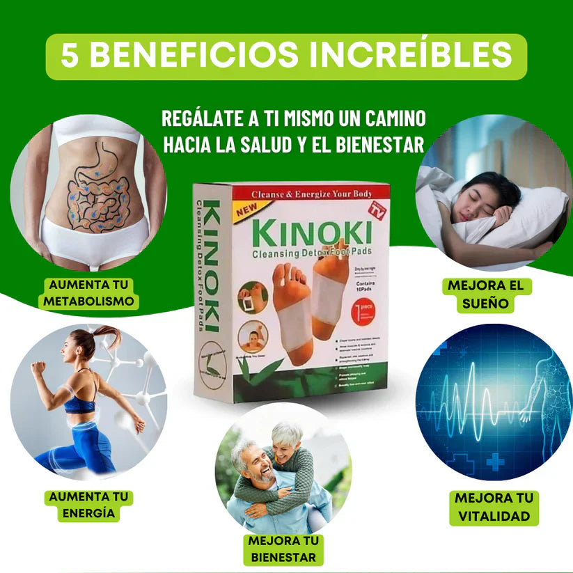 🌿 Parches Detox Kinoki 3x1 – ¡Limpia tu cuerpo mientras duermes! 😴✨