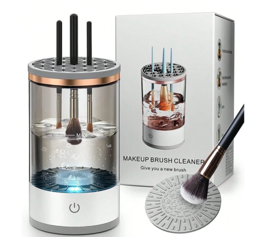 Limpiador brochas de maquillaje automático