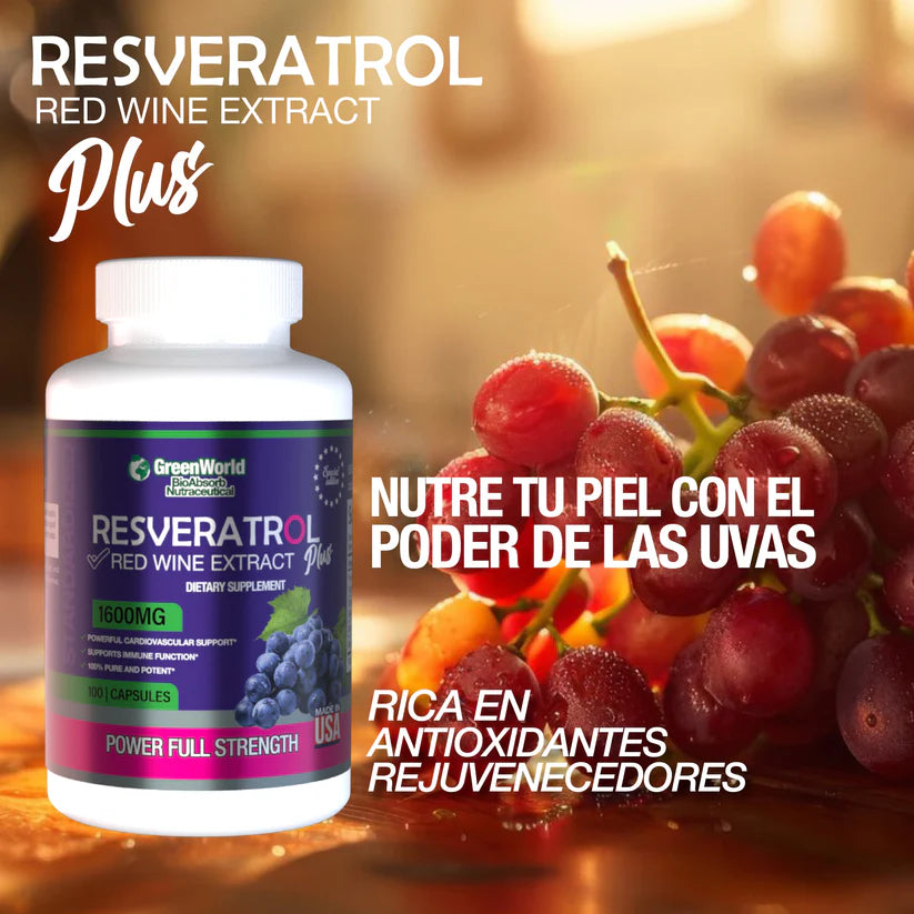 Resveratrol 100 capsulas - Potente antienvejecimiento