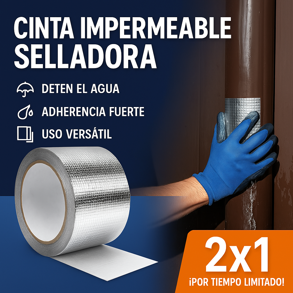 💦 Cinta Impermeable Selladora – ¡Aprovecha el 2x1 por Tiempo Limitado! 🔥