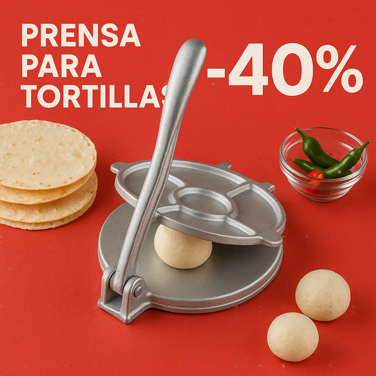 🥟 Prensa Manual para Tortillas y Sopaipillas – Masas Perfectas en Segundos