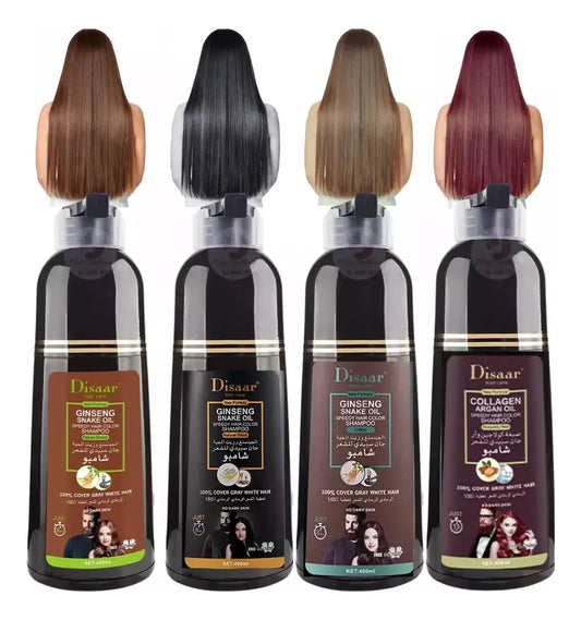 🧴 Shampoo Tinte Cubre Canas – ¡Luce más joven en minutos! 🔥