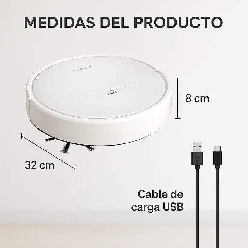 🤖 Aspiradora Robot Inteligente – Limpieza automática sin esfuerzo