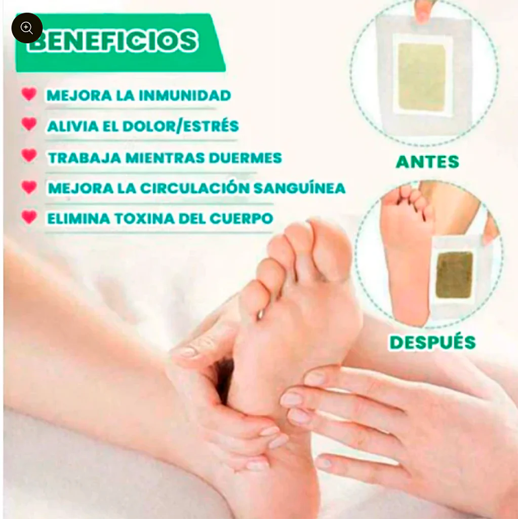 🌿 Parches Detox Kinoki 3x1 – ¡Limpia tu cuerpo mientras duermes! 😴✨