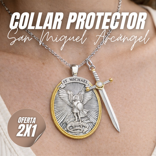 Collar de protección San Miguel Arcángel OFERTA 2x1 - Protección para ti y tus seres queridos