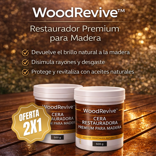 Cera restauradora premium de madera WoodRevive™