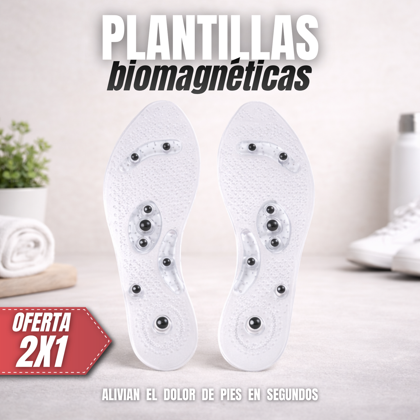 Plantillas biomagnéticas ajustables - Paso a paso hacia tu bienestar