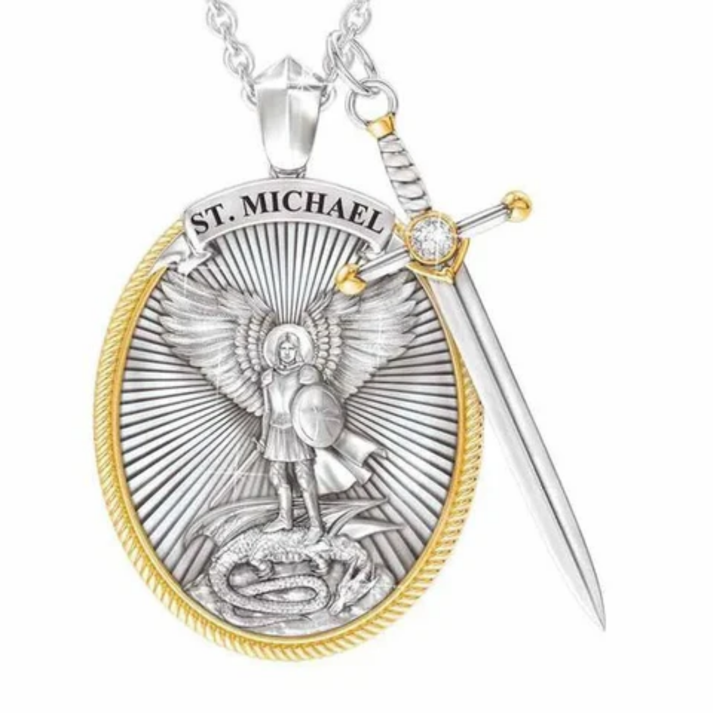 Collar de protección San Miguel Arcángel OFERTA 2x1 - Protección para ti y tus seres queridos