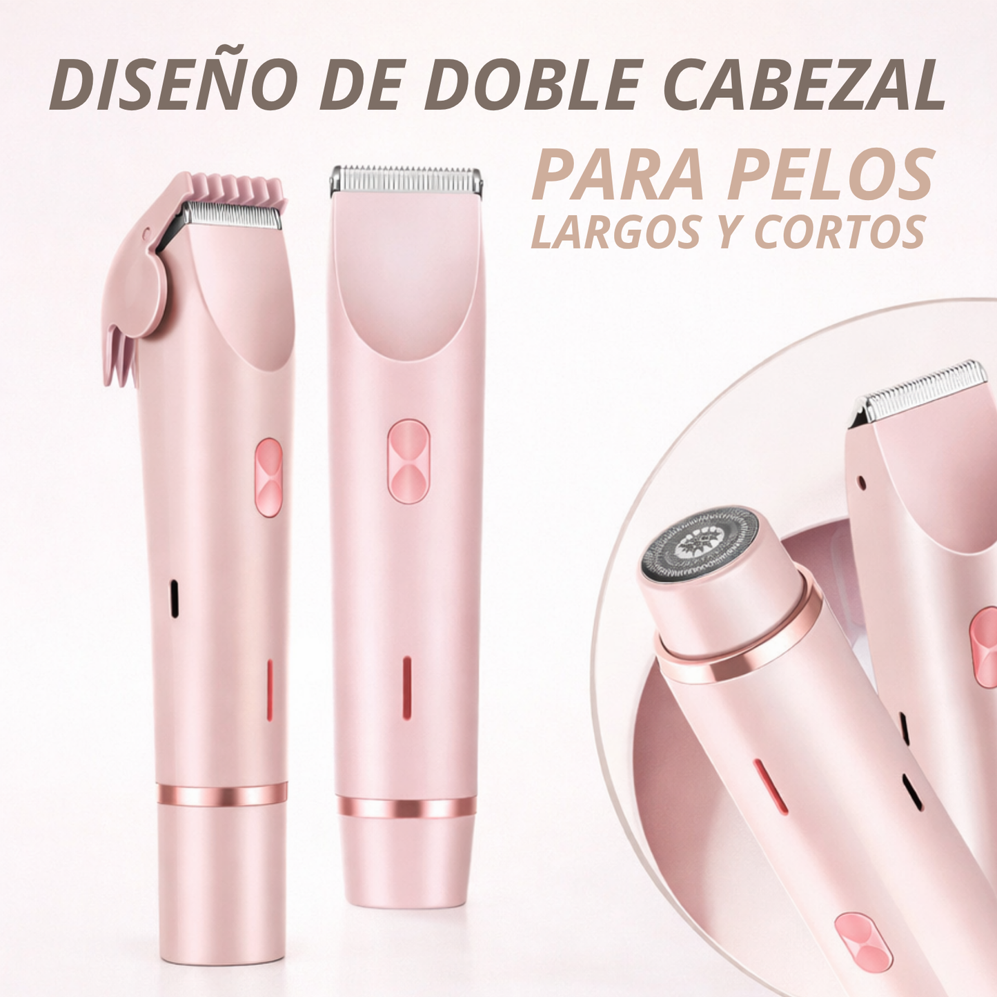 Depiladora eléctrica femenina - Piel suave sin cortes ni dolor