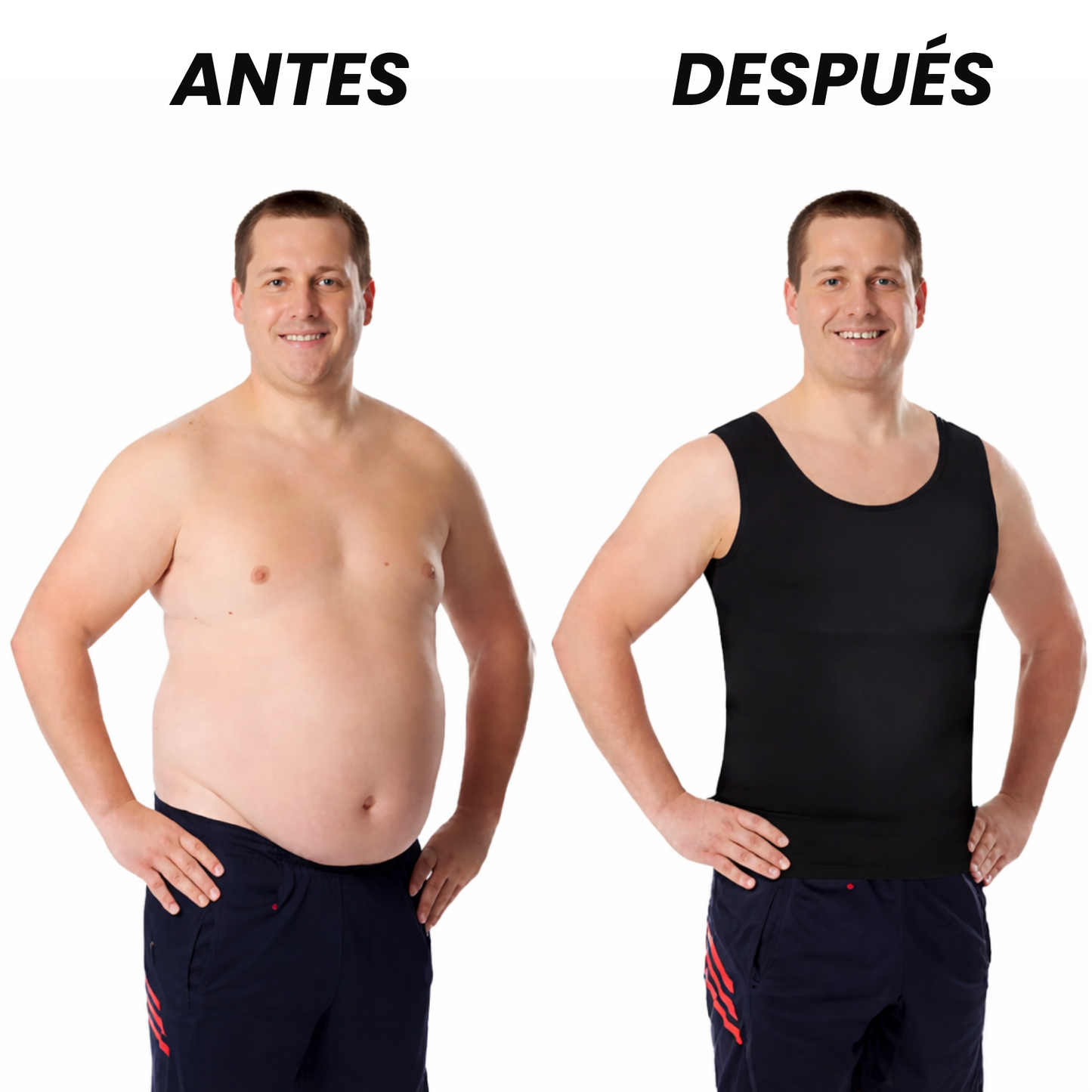 Camiseta reductora para hombre 2x1 – Reduce tu cintura al instante