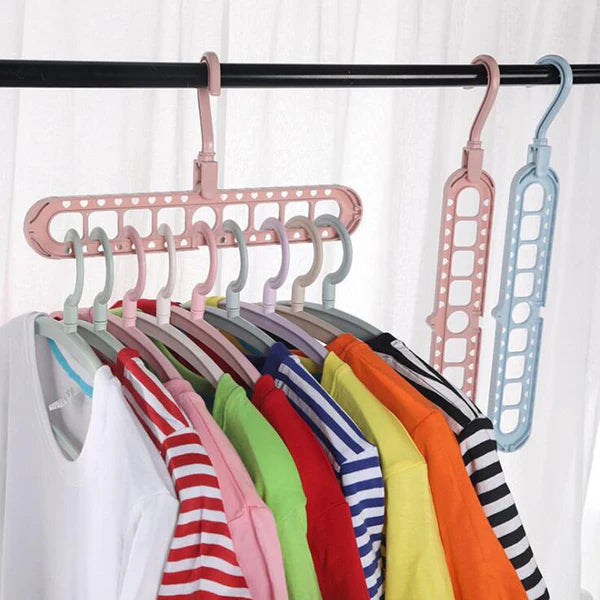 Pack oferta 5x Colgador de Ropa 9 en 1