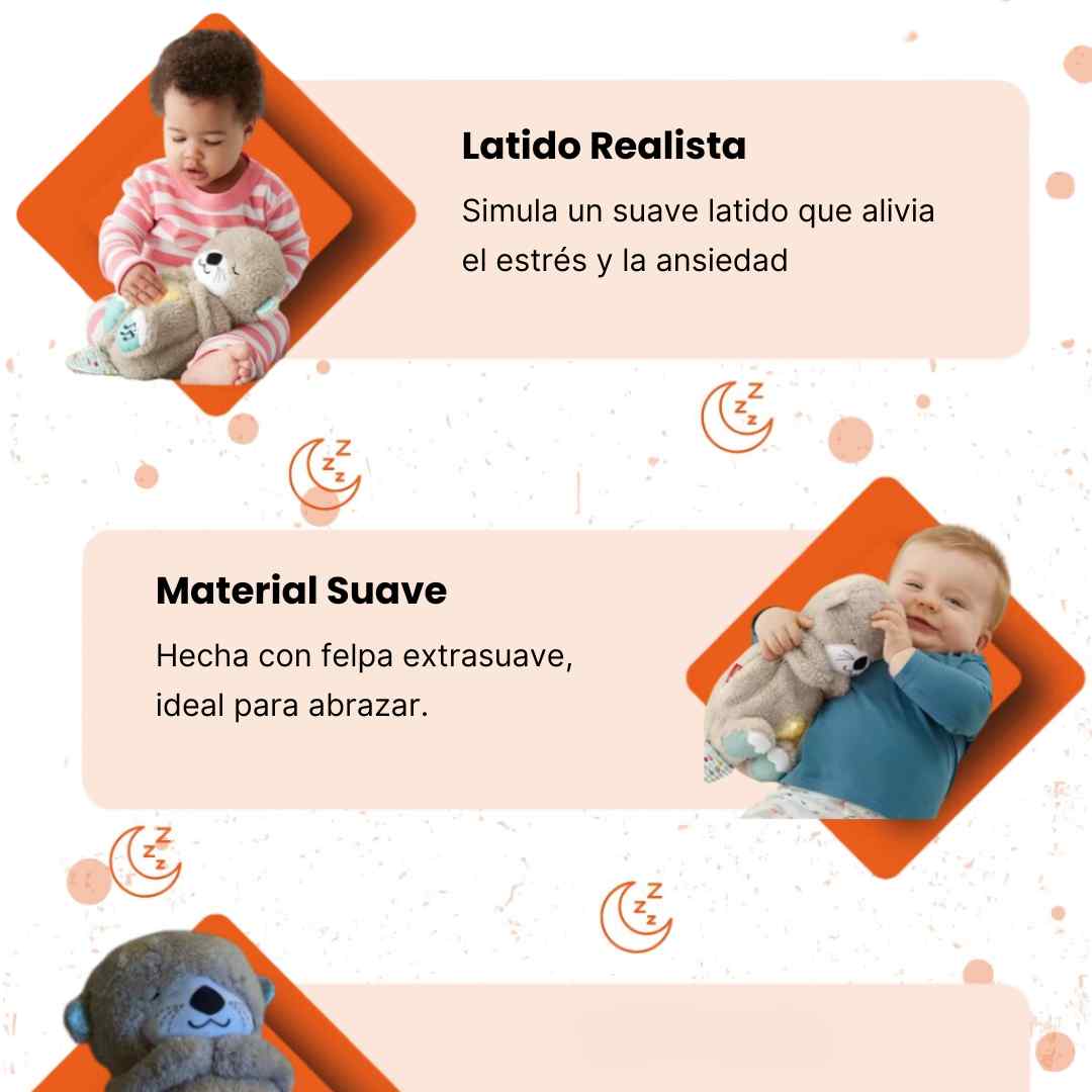 Nutria Peluche de Apego Respira bebe