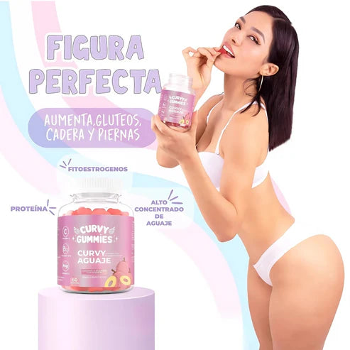 🍑 Curvy Gummies – Resalta tus curvas de forma natural