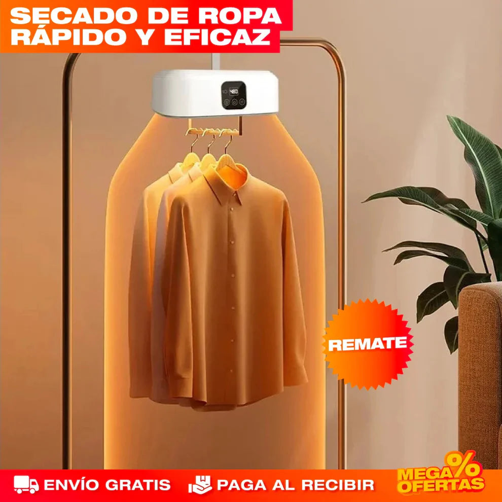 🌧️ Secadora de Ropa Portátil – ¡Seca tu ropa sin sol, rápido y en casa! 👚🔥