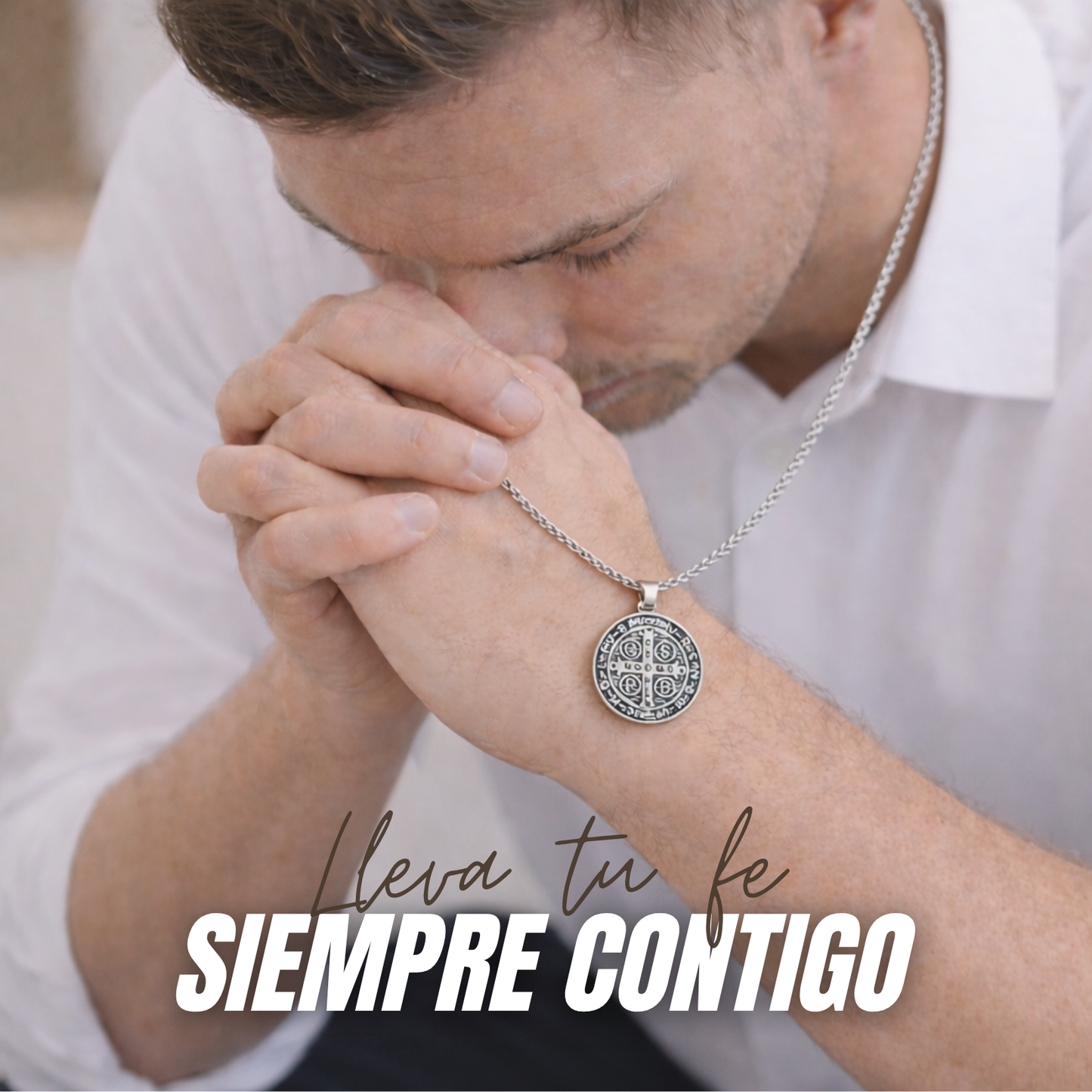 Collar de protección San Benito OFERTA 2X1 - Tu fe siempre contigo