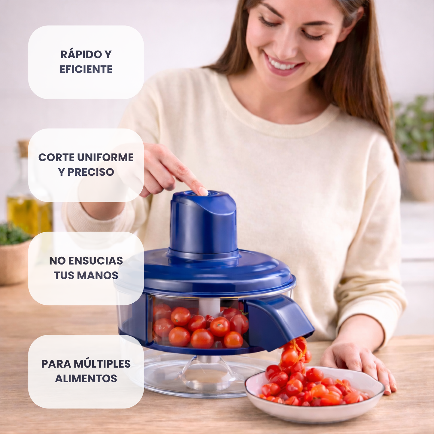 Pelador eléctrico para frutas, verduras, ajo y más - Tu cocina mucho más simple
