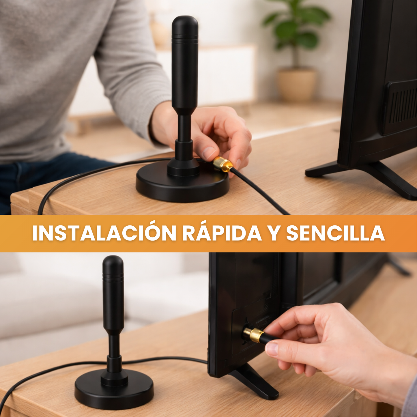 Antena TV Digital HD UltraClear - ¡No pagues cable nunca más!