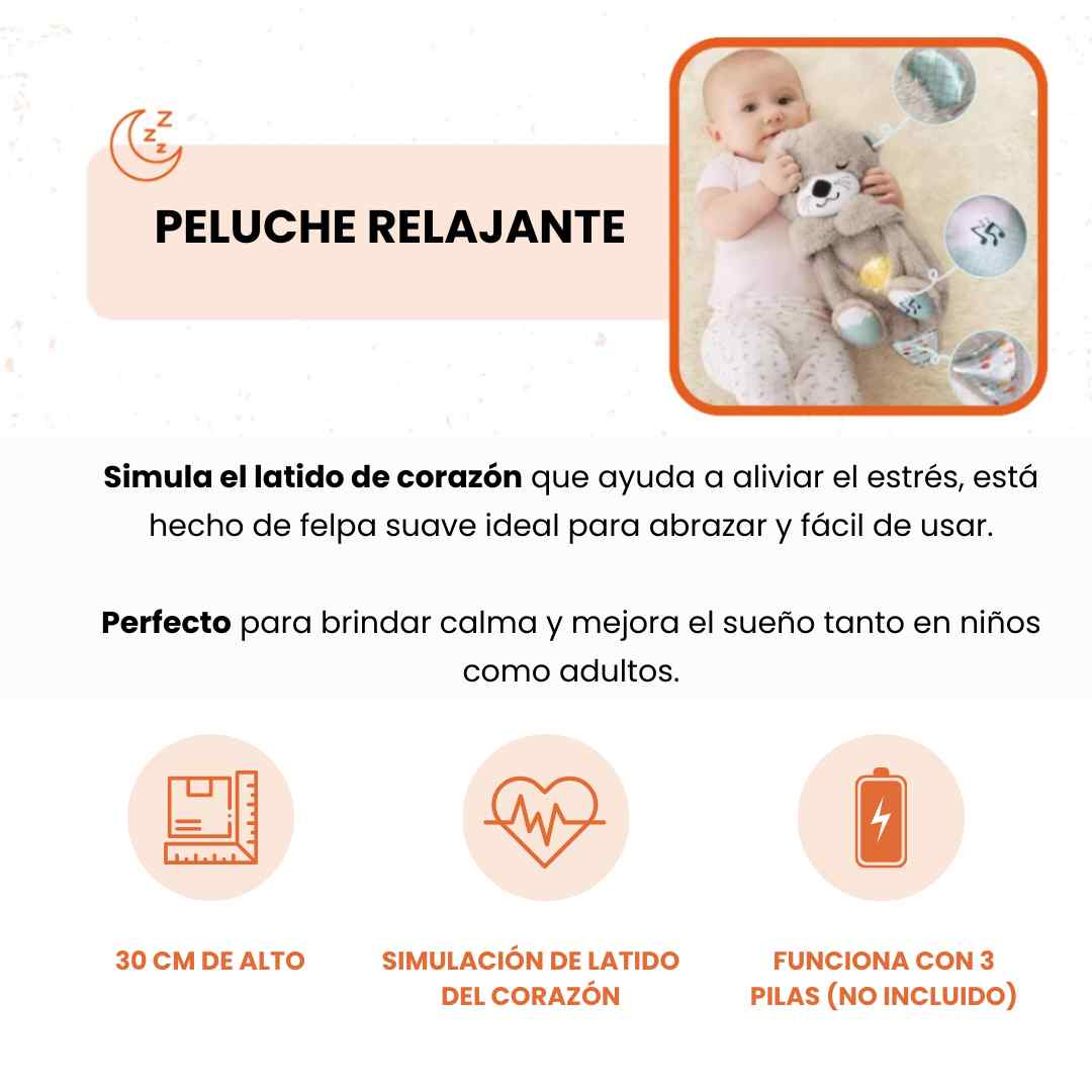 Nutria Peluche de Apego Respira bebe