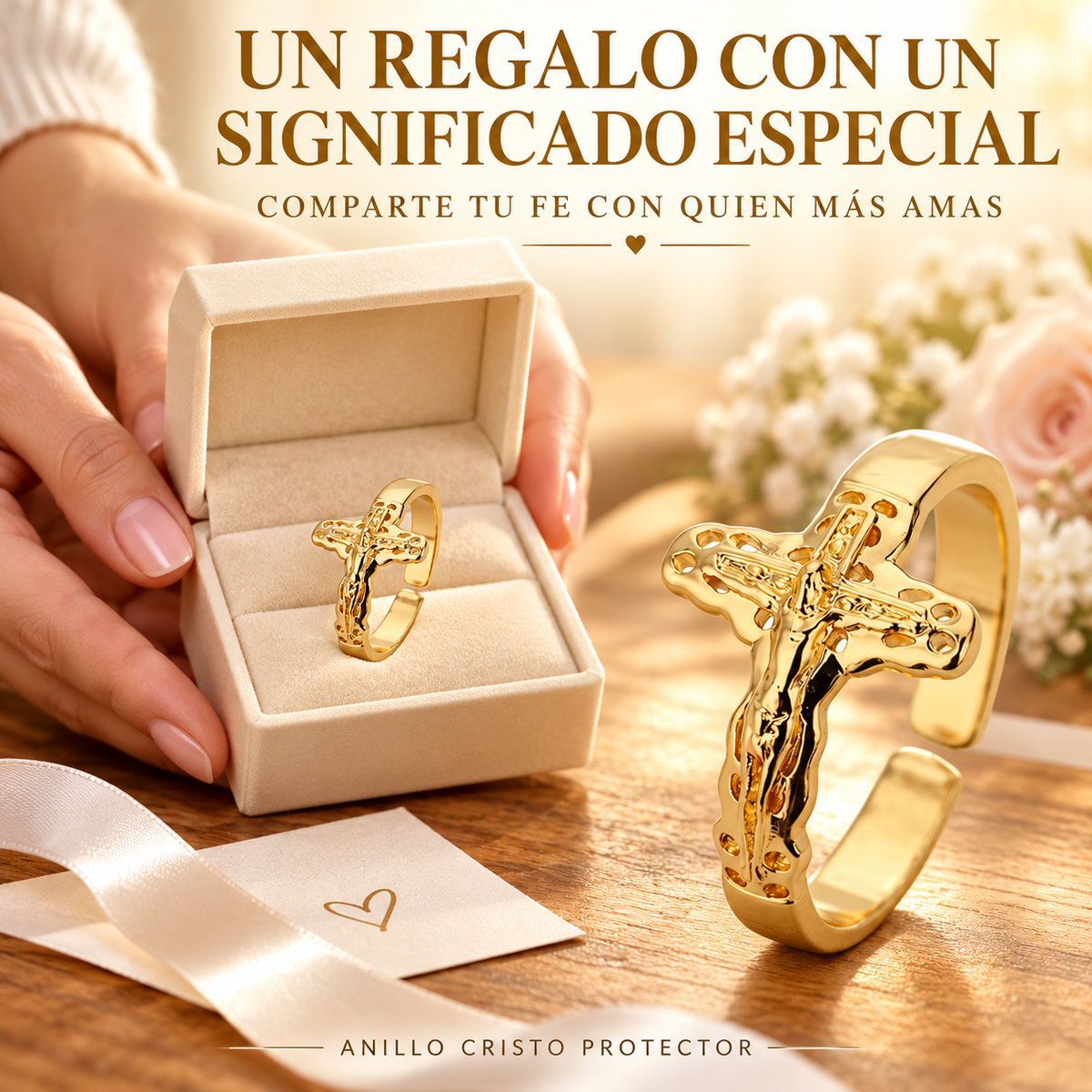 ✝️ Anillo Cristo Protector™ | Lleva la Fe y el Amor de Jesús Siempre Contigo – PROMOCIÓN 2X1