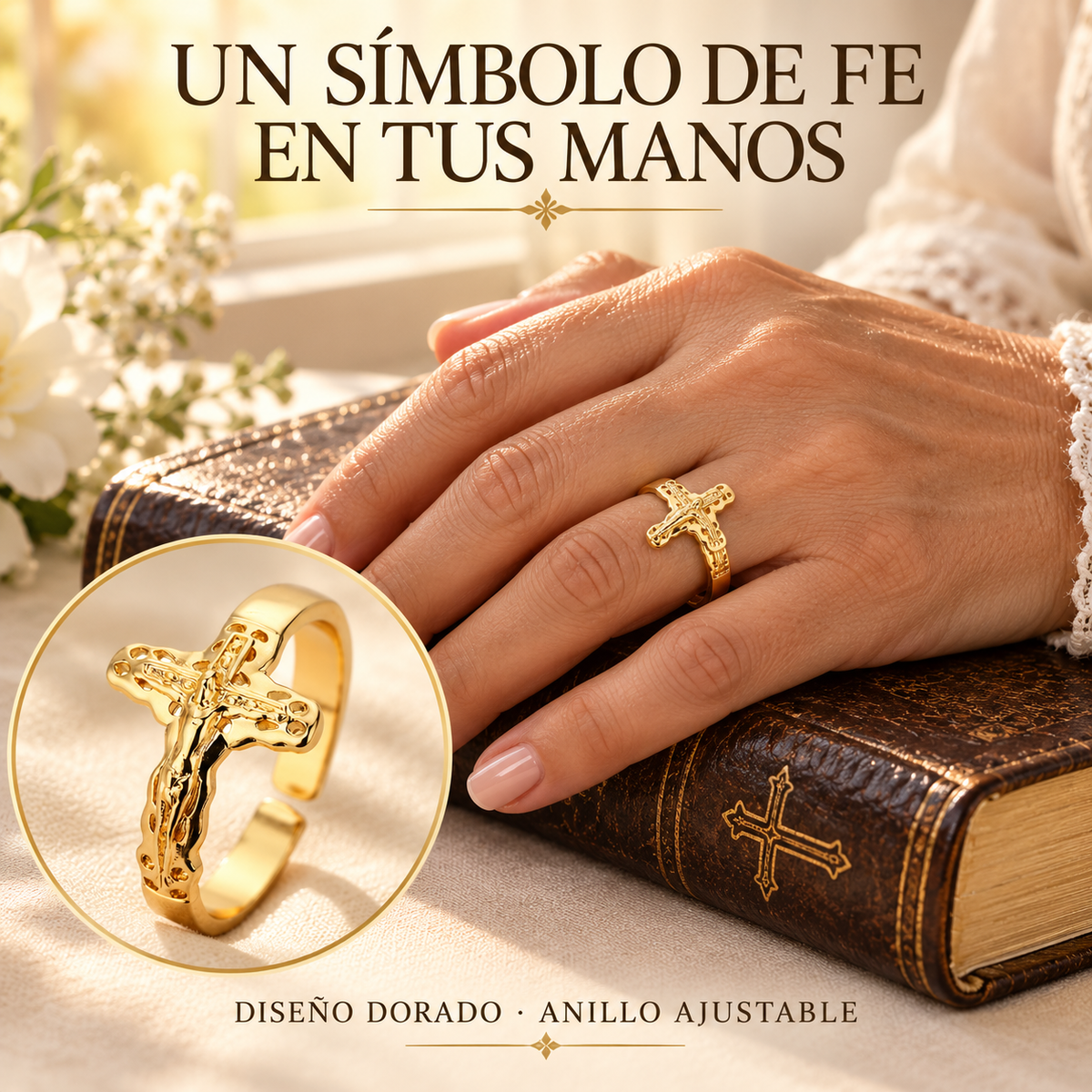 ✝️ Anillo Cristo Protector™ | Lleva la Fe y el Amor de Jesús Siempre Contigo – PROMOCIÓN 2X1