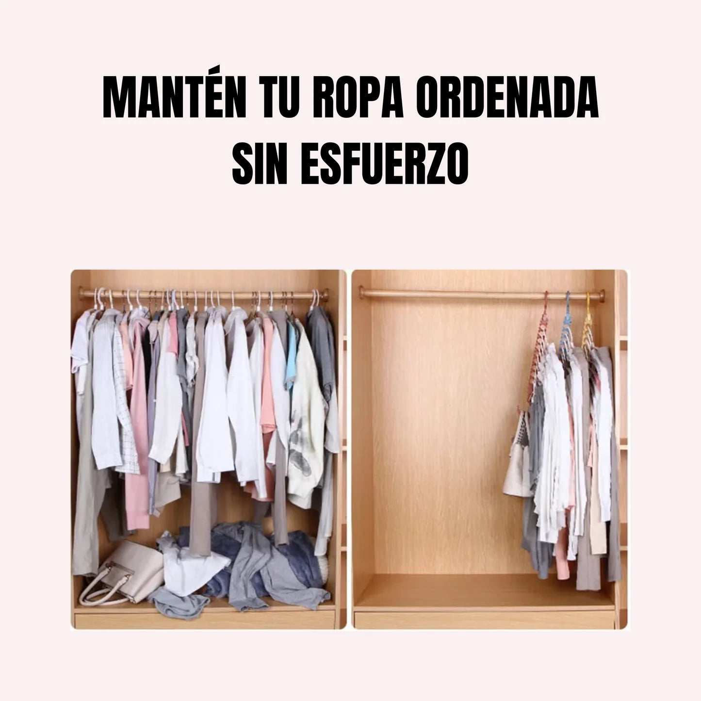 Pack oferta 5x Colgador de Ropa 9 en 1