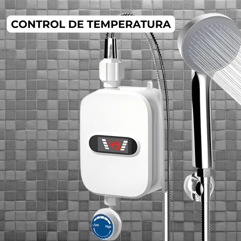 🚿 Calentador Eléctrico de Ducha – Agua caliente al instante sin gas ni termo