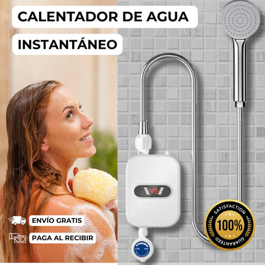 🚿 Calentador Eléctrico de Ducha – Agua caliente al instante sin gas ni termo