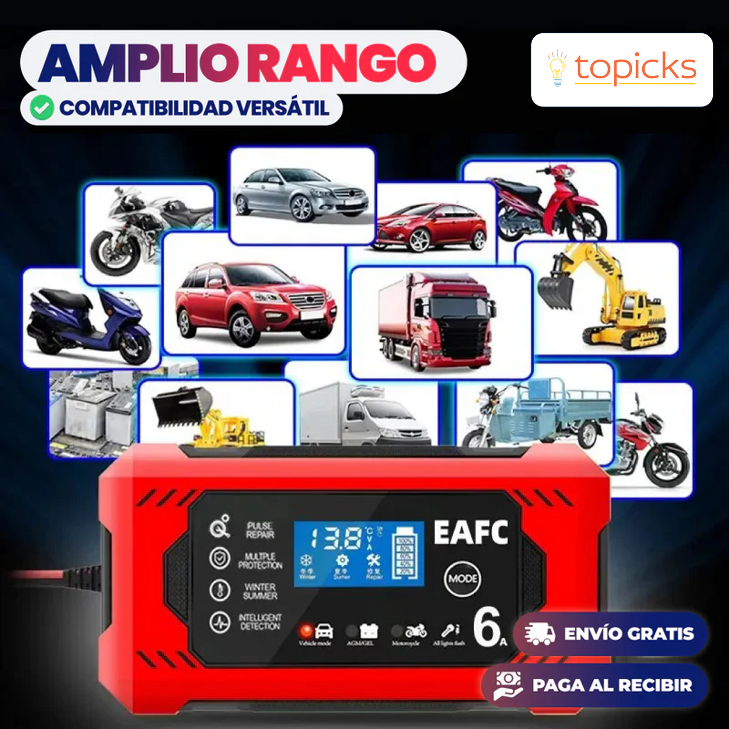 Partidor/Arrancador de batería portátil