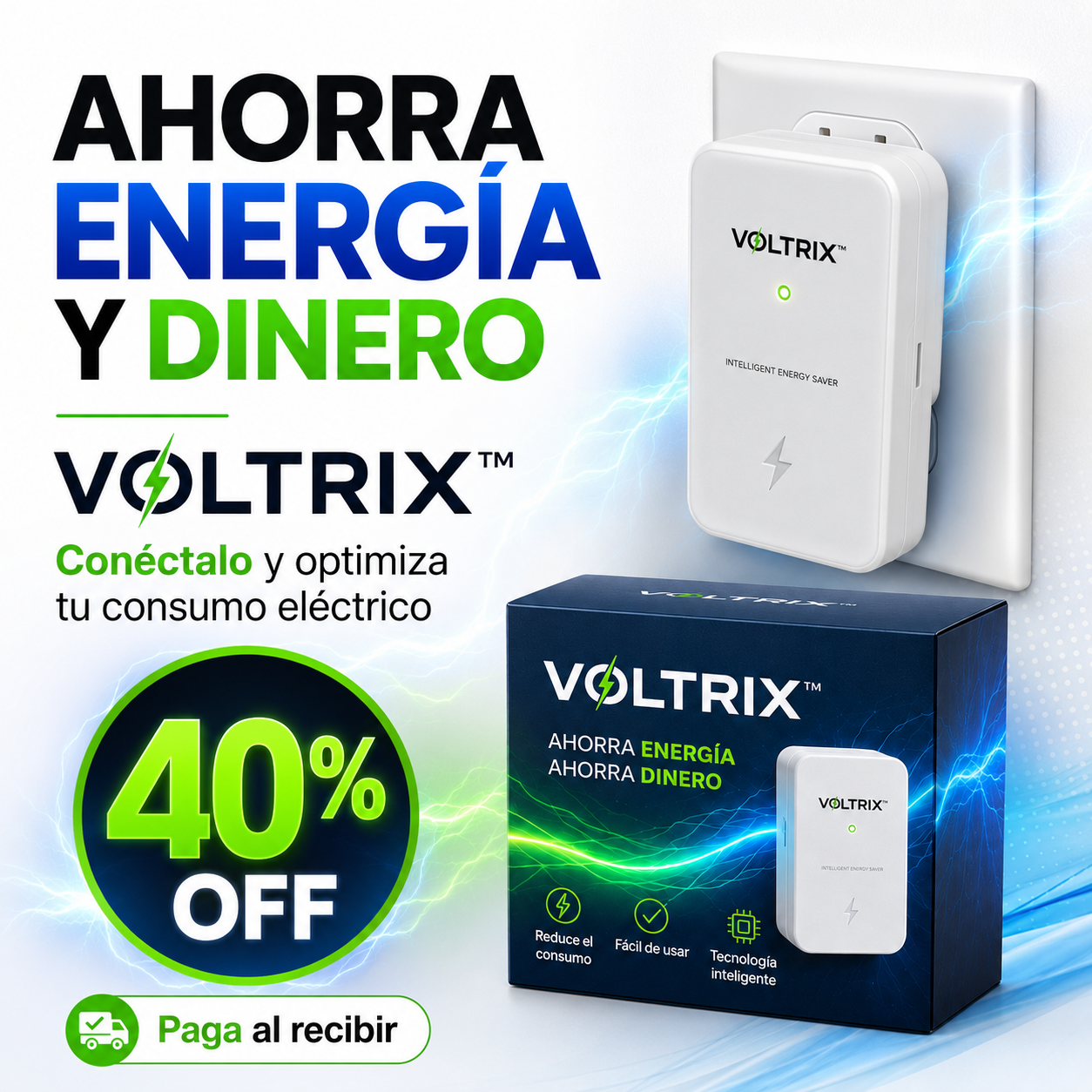 VOLTRIX™ | Ahorrador Inteligente de Energía – Ahorra en tu Cuenta de Luz ⚡