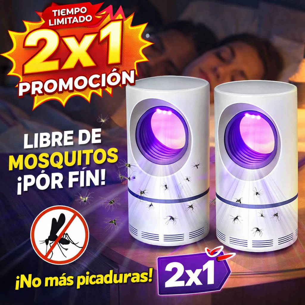 🔥 LÁMPARA ANTIMOSQUITOS UV – DUERME SIN PICADURAS (2x1)