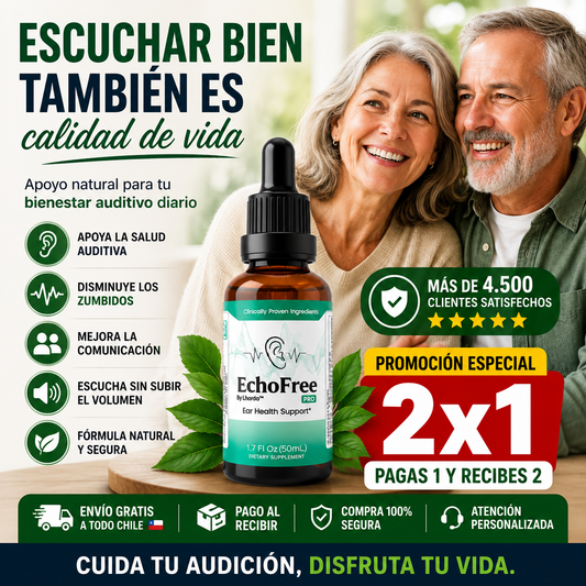 Echofree PRO en gotas - Mejor audición y menos zumbidos