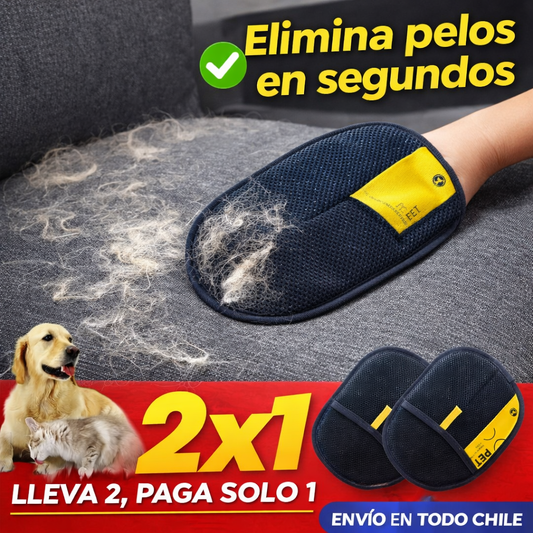🐶🐱 Guante Removedor de Pelos de Mascotas - Promo 2x1