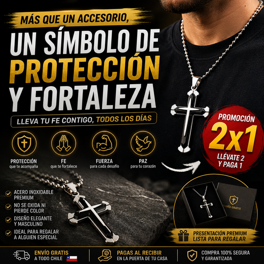 Cruz de protección (Protección 2x1) - Protección y fortaleza en tu día a día
