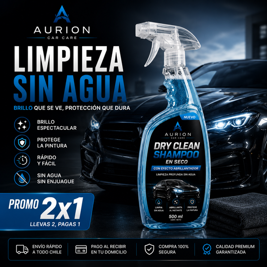 Aurion Dry Clean Shampoo (Promoción 2x1) - Shampoo en seco con efecto abrillantador