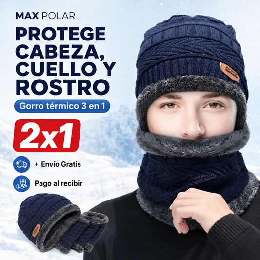 MAX POLAR (Promoción 2x1) - Gorro con cuello de polar