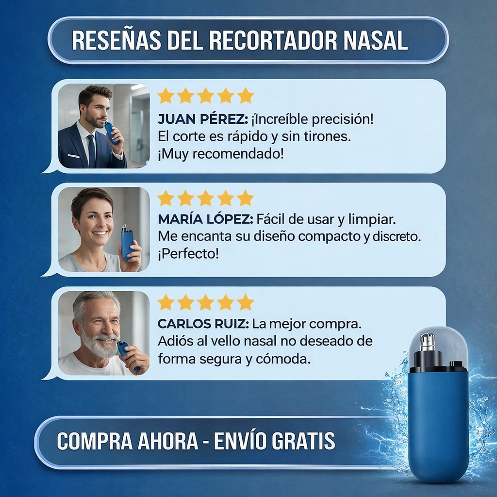 Cortador de pelo nasal TRIMMAX - Aseo impecable