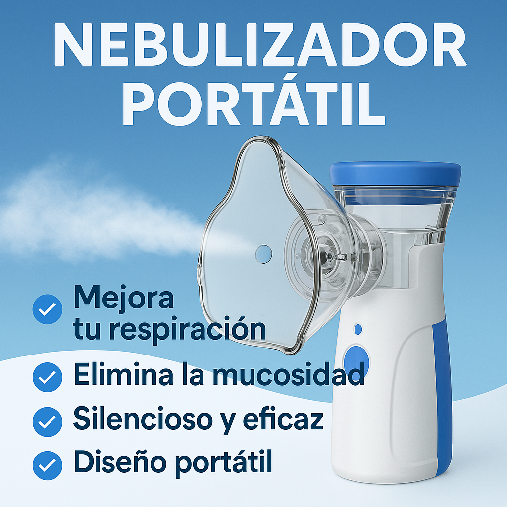 💨 Nebulizador Portátil – Alivia la Congestión en Minutos 😷✨