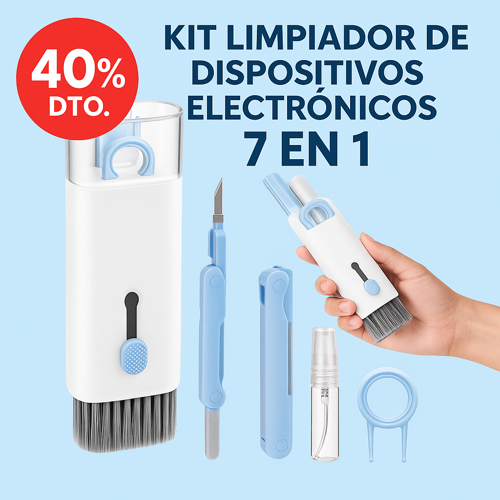 🧼 Limpiador Multifuncional 7 en 1 – Mantén tus dispositivos como nuevos