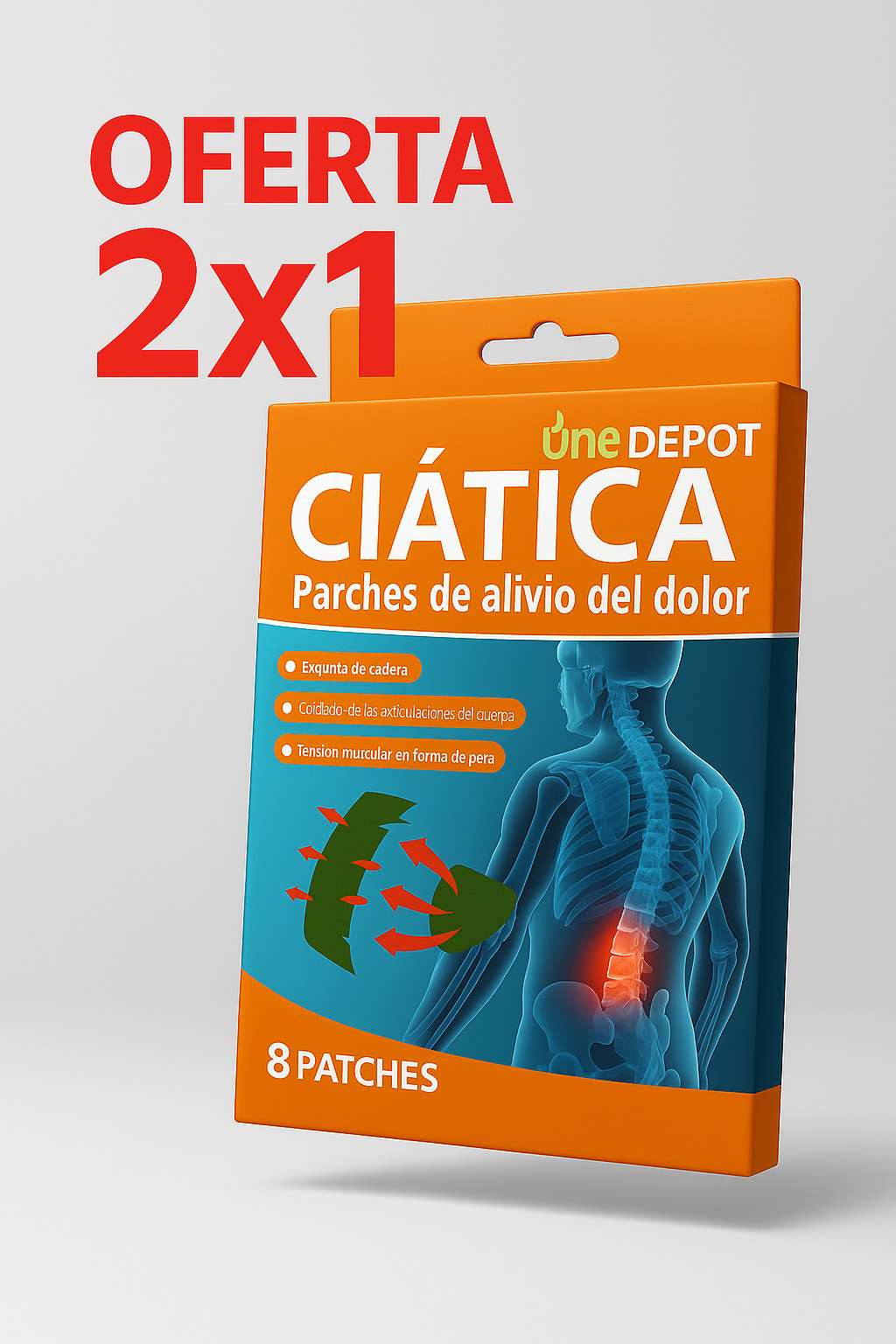 🩹 Parches Alivio Dolor Ciática – Adiós al dolor, hola al alivio inmediato