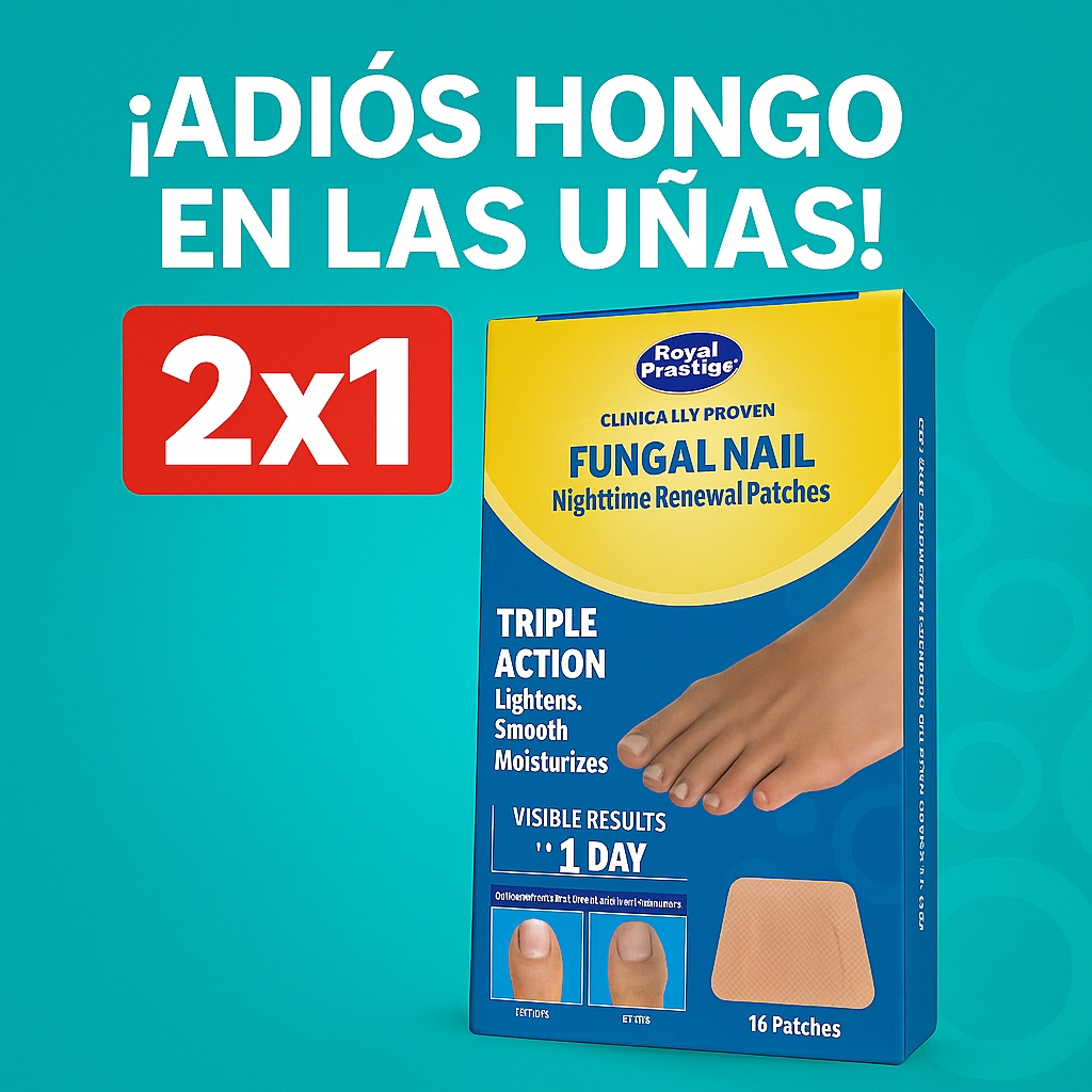 🦶✨ Parches Eliminadores de Hongos 2x1 (16 parches por caja) – ¡Recupera la salud de tus uñas mientras duermes!